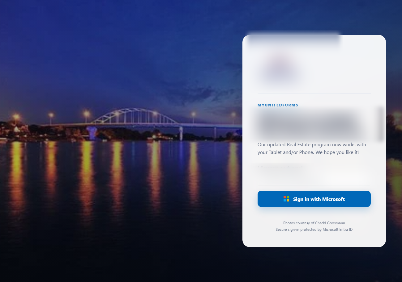 MyUnitedForms update
